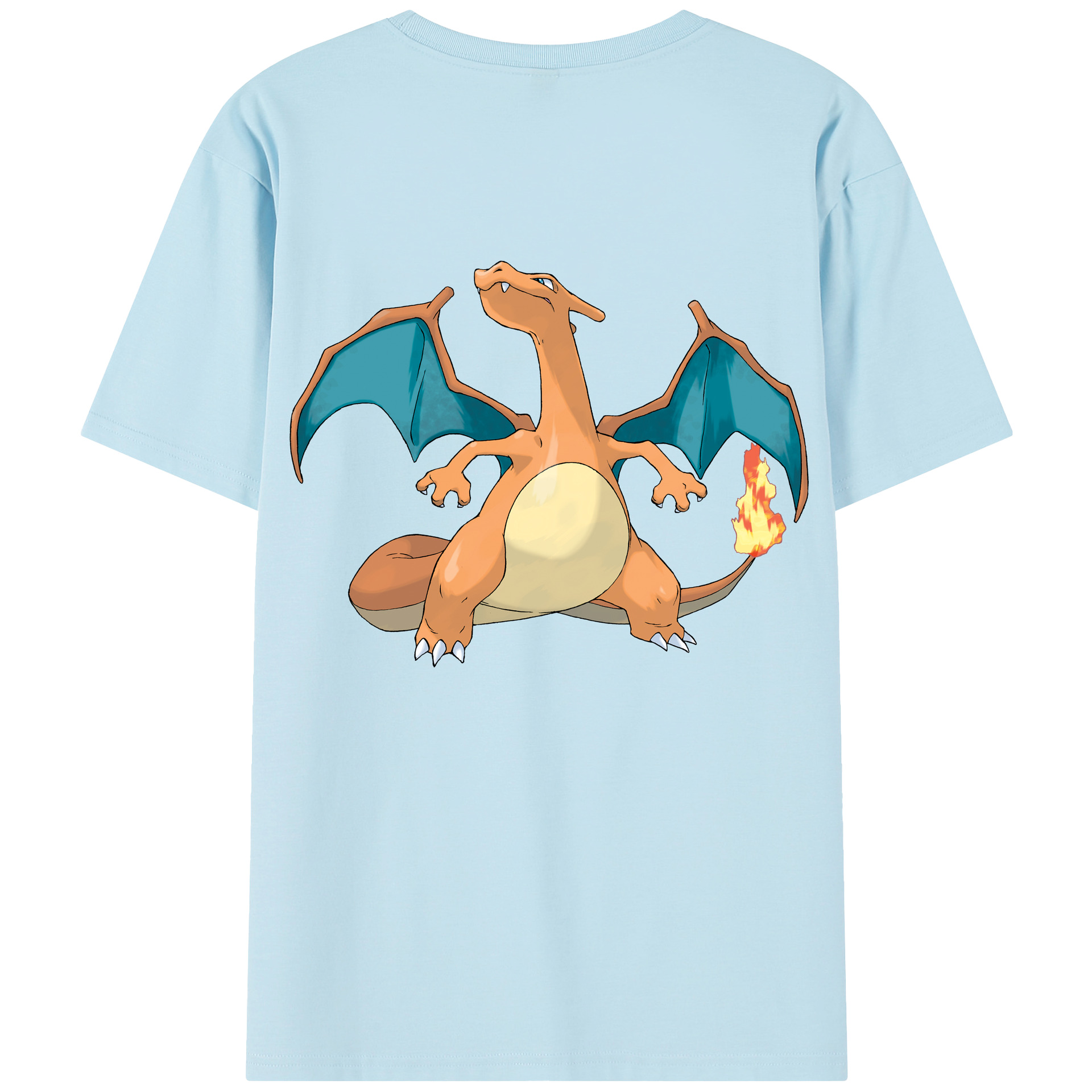 （画像用） ポケットモンスター Pokémon 綿100％半袖Tシャツ（背面プリント）